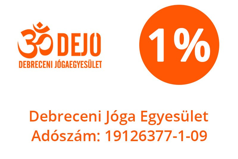 1% felajánlás a Debreceni Jóga Egyesületnek!
